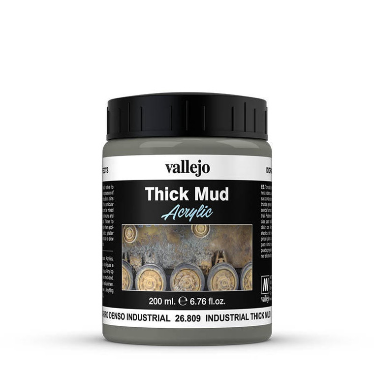  Vallejo Acrylic Weathering Effects 200ml Industrial Thick Mud 