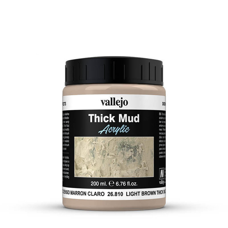  Vallejo Acrylic Weathering Effects 200ml Light Brown Thick Mud 