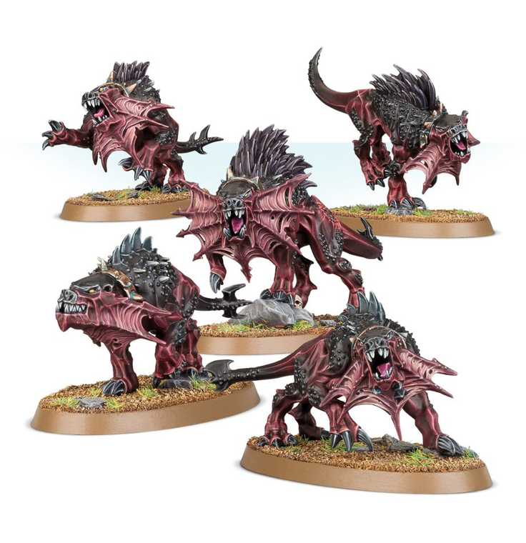  Games Workshop Daemons Of Khorne Flesh Hounds 