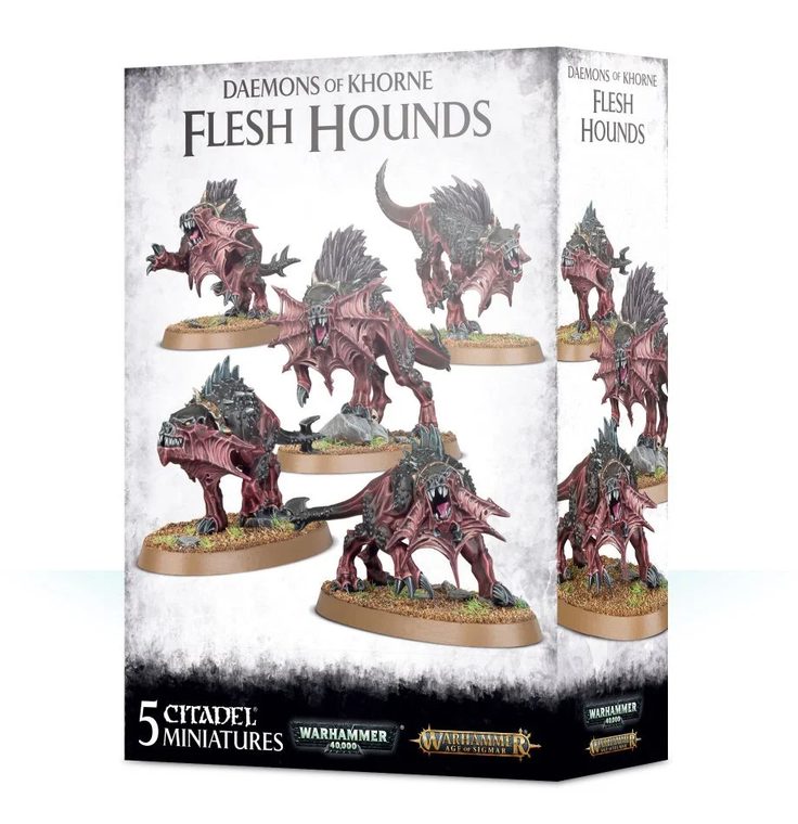  Games Workshop Daemons Of Khorne Flesh Hounds 