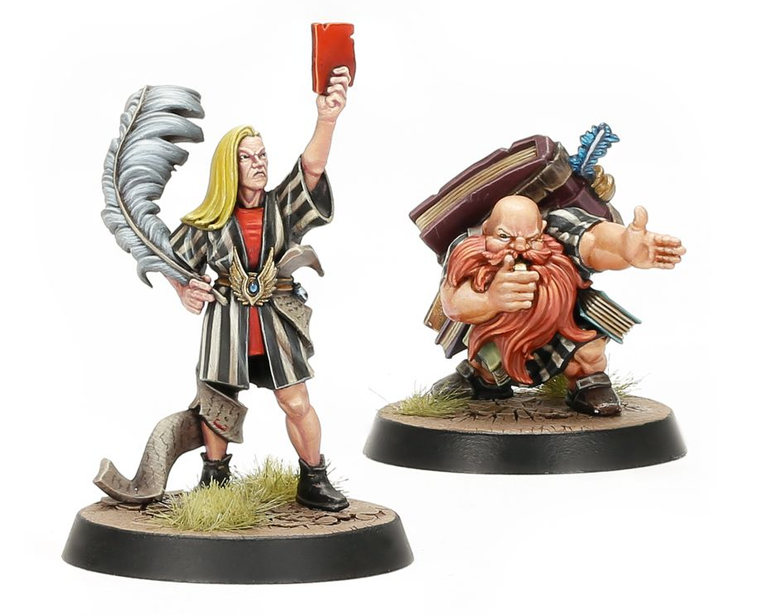  Games Workshop Blood Bowl Elf and Dwarf Biased Referees 