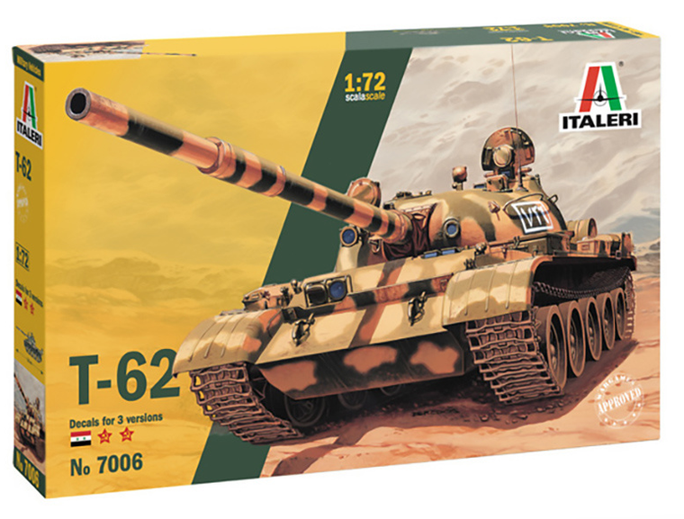  Italeri 1/72 T-62 Model Kit 