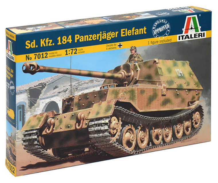  Italeri 1/72 Sd.Kfz.184 Elefant Model Kit 