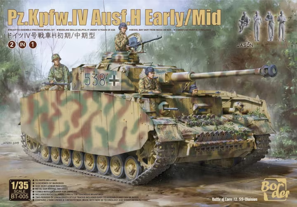  Border Models 1/35 Pz.Kpfw.IV Ausf.H Panzer Early/Mid Model Kit 