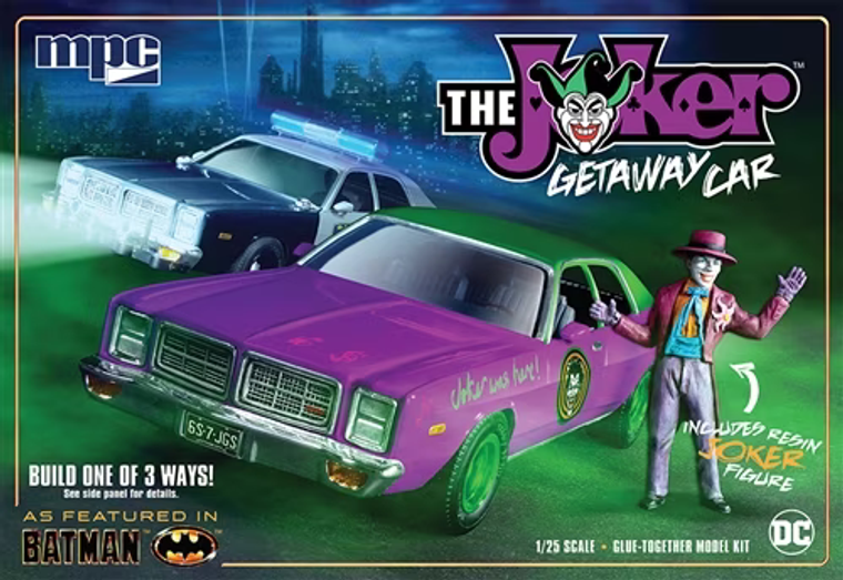 MPC 1/25 Batman Joker Goon Car 1978 Dodge Monaco Model Kit