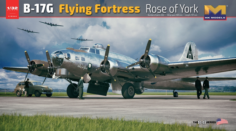  Hong Kong Models 1/32 B-17G Flying Fortress Rose of York Limited Edition 