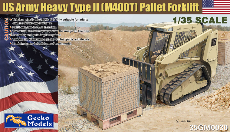  Gecko Models 1/35 US Army M400T Type II Heavy Pallet Forklift 