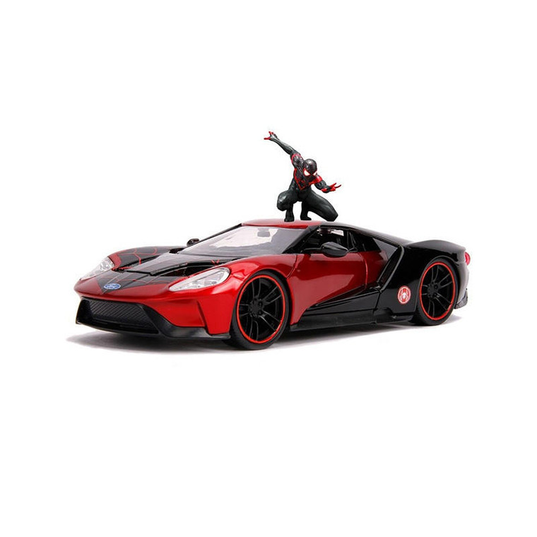  Jada 1/24 2017 Ford GT With Miles Morales Figure 