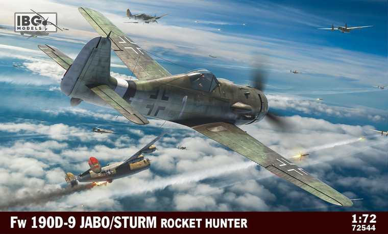  IBG Models 1/72 Focke-Wulf Fw-190D-9 JABO/STURM rocket hunter Model Kit 