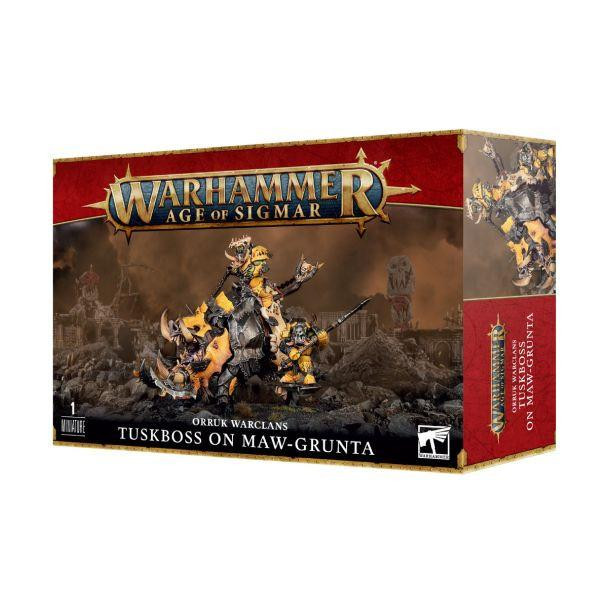  Games Workshop Age of Sigmar - Orruk Warclans - Ironjawz - Tuskboss on Maw-grunta 