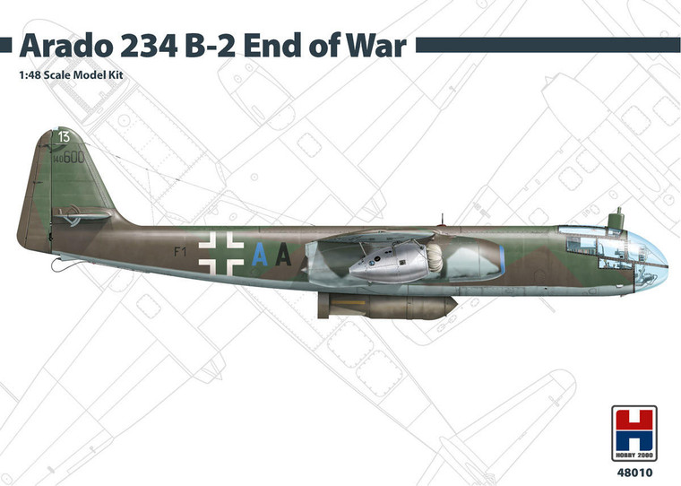  Hobby 2000 1/48 Arado Ar-234B-2 'End of War' Model Kit 