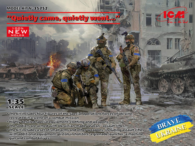 Icm ICM 1/35 "Quietly came, quietly went..." Special Operations Forces of Ukraine Model Figures 