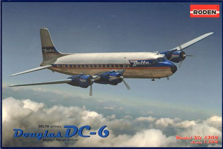  Roden 1/144 Douglas DC-6 Model Kit 
