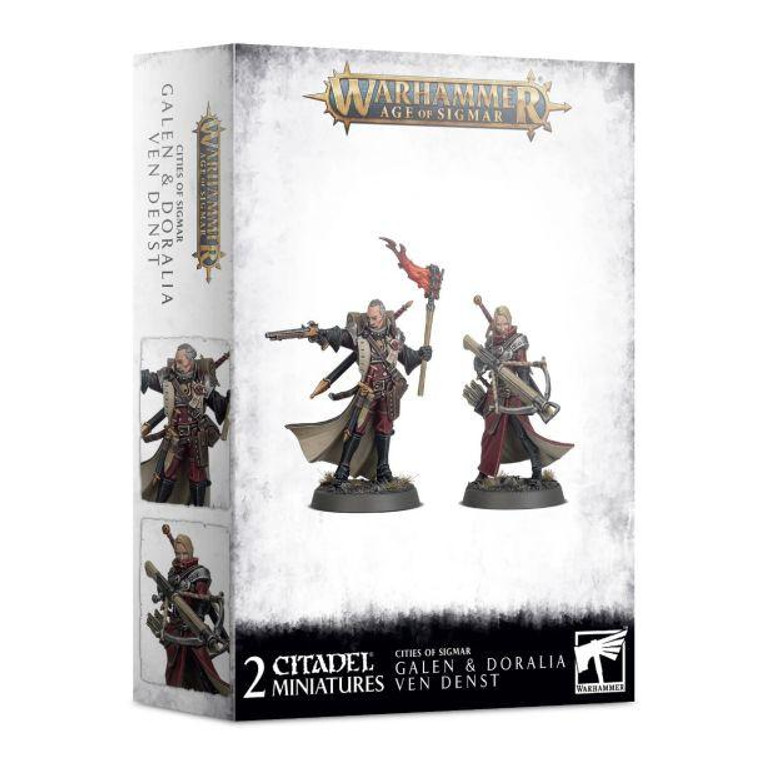 Games Workshop Age of Sigmar - Cities of Sigmar - Galen & Doralia Ven Denst   Games Workshop Age of Sigmar - Cities of Sigmar - Galen & Doralia Ven Denst