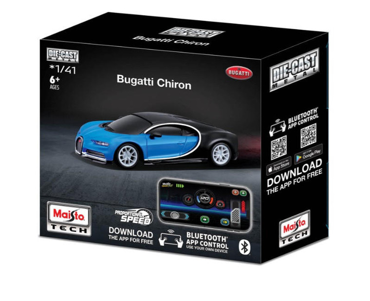  Maisto Bluetooth Diecast Bugatti Chiron Radio Controlled Car 