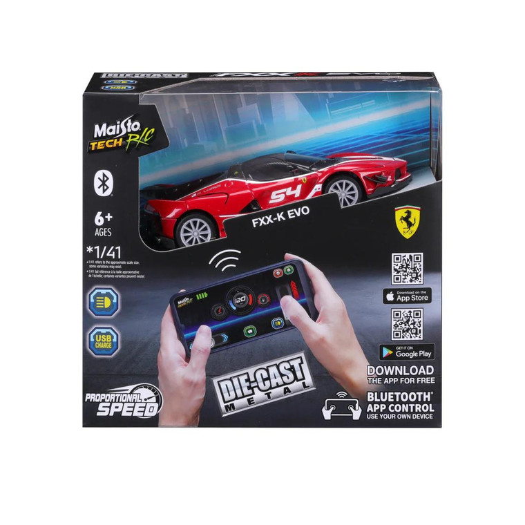  Maisto Bluetooth Diecast Ferrari FXX-K Evo Radio Controlled Car 