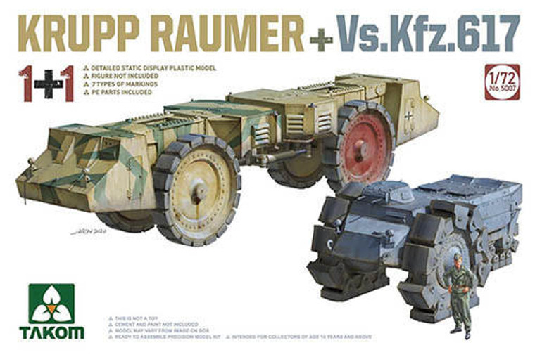  Takom 1/72 Krupp Raumer + VsKfz 617 