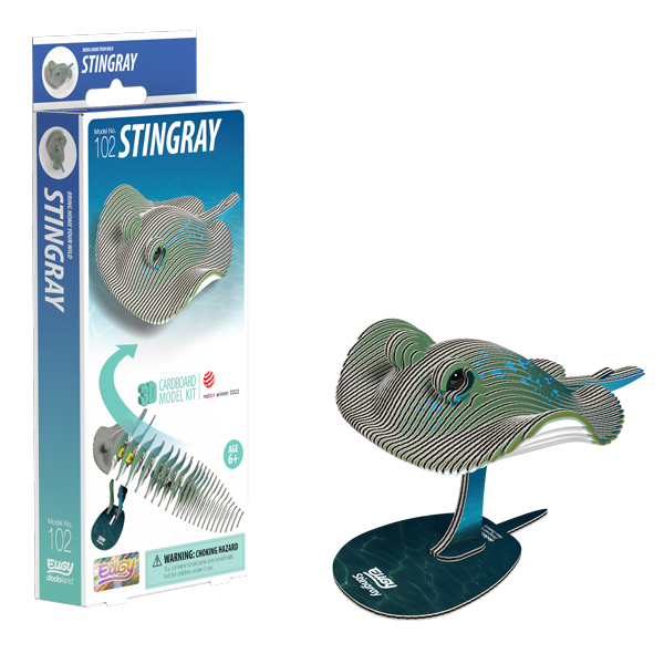  Eugy 102 Stingray Card 3D Puzzle 