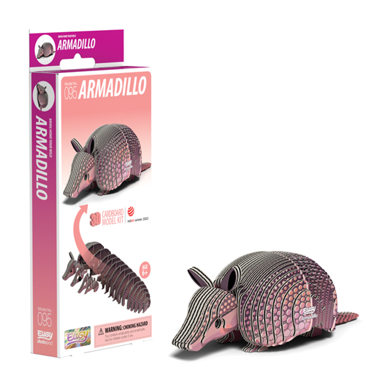  Eugy 95 Armadillo Card 3D Puzzle 