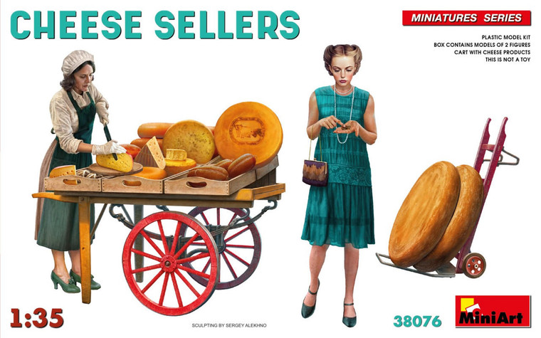  MiniArt 1/35 Cheese Sellers Model Kit 