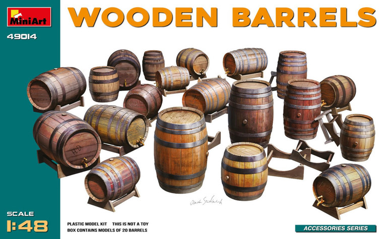 MiniArt 1/48 Wooden Barrels 
