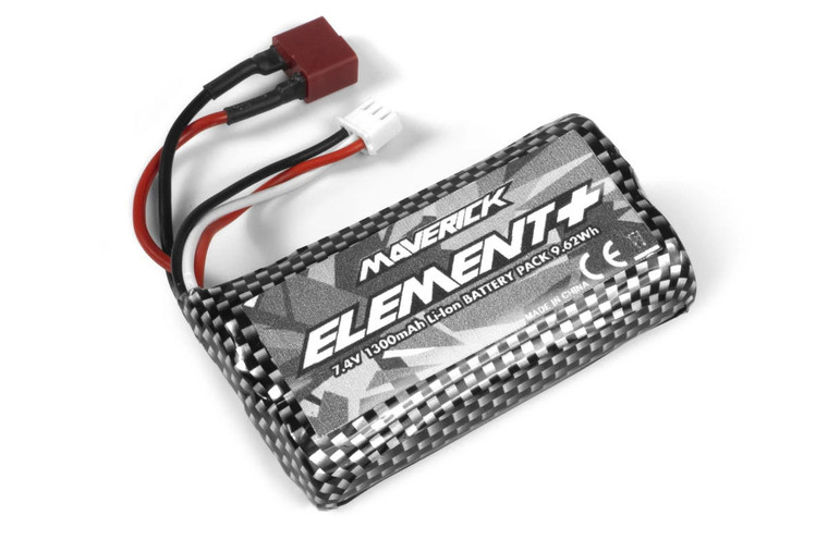 BlackZon Maverick RC Element 7.4V 1300mAh Li-Ion Battery Pack 