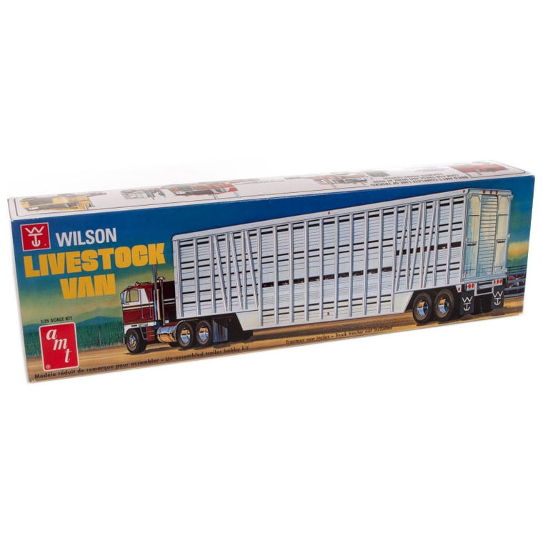 Amt Models AMT 1/25 Wilson Livestock Van Trailer Model kit 