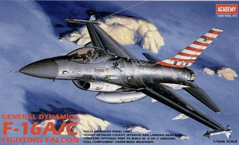  Academy 1/48 General Dynamics F-16A/C Fighting Falcon 