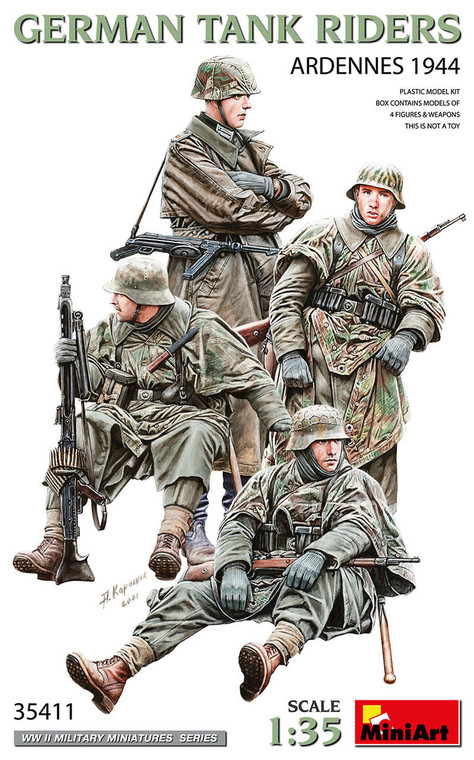  MiniArt 1/35 German Tank Riders (Ardennes 1944) 