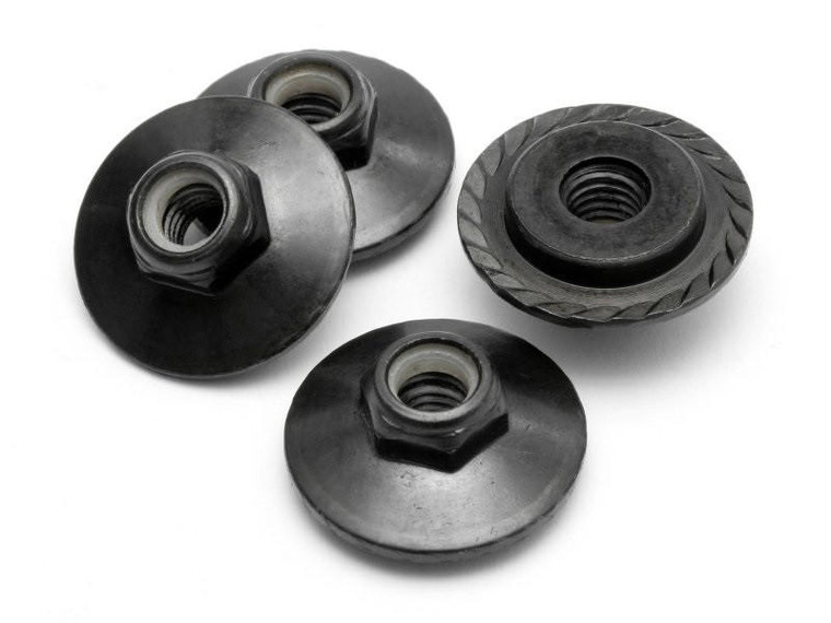  HPI Racing Flanged Lock Nut M5X8Mm (Black/4Pcs)) 