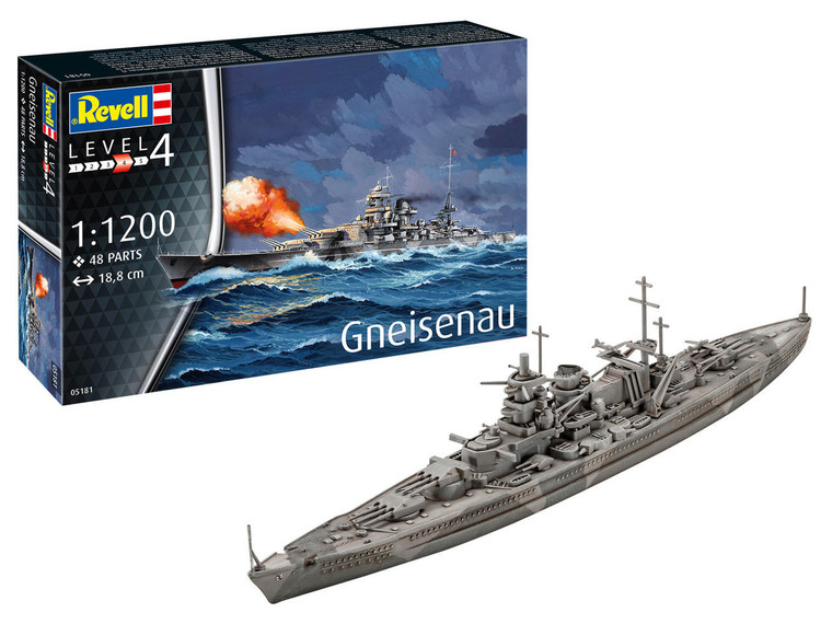  Revell 1/1200 German Battleship Gneisenau 