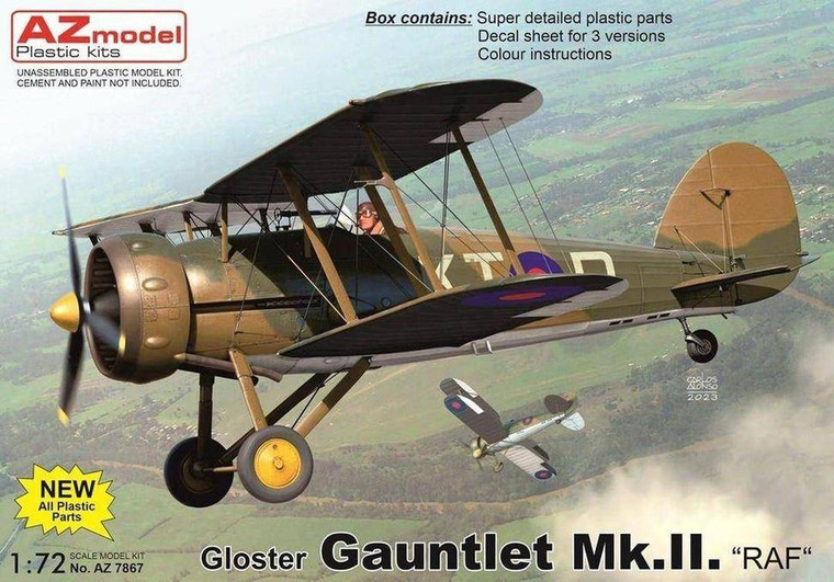  AZ Model 1/72 Gloster Gauntlet Mk.II RAF Model Kit 