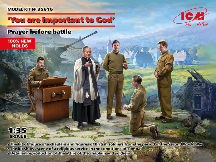 Icm ICM 1/35 WWII British Infantry - You Are Important to God 