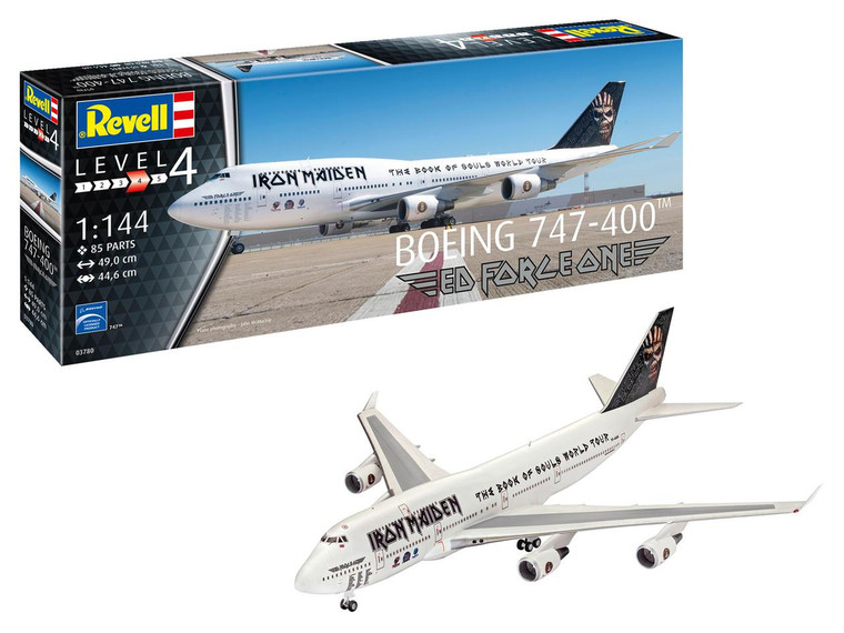  Revell 1/144 Boeing 747-8 Iron Maiden Ed Force One 