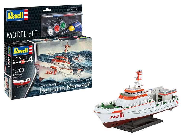  Revell 1/200 Hermann Marwede Search and Rescue Vessel Starter Set 