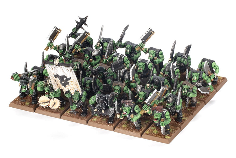  Games Workshop Warhammer The Old World - Orc & Goblin Tribes Orc Boyz Mob 