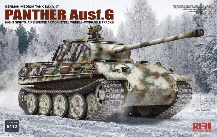  Rye Field Models 1/35 Pz.Kpfw.V Ausf.G Panther with Night Sights 