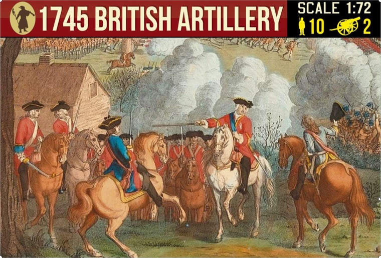  Strelets 1/72 Scottish Wars British Artillery 1745 