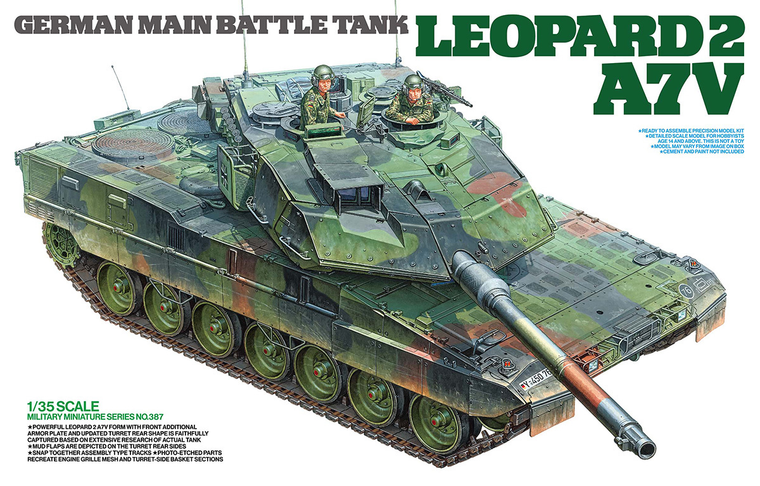  Tamiya 1/35 Leopard 2 A7V MBT 