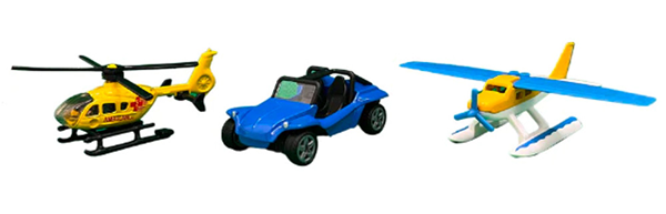  Siku 3 Vehicle Pack - Action Set 