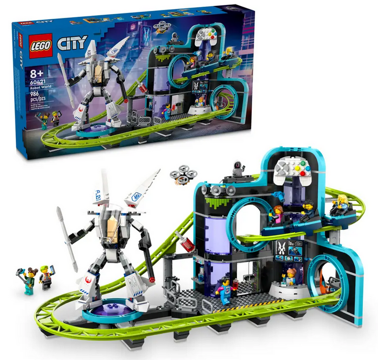  Lego City Robot World Roller-Coaster Park 