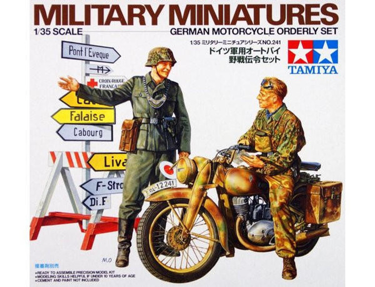  Tamiya 1/35 German Motorcycle Orderly Set 