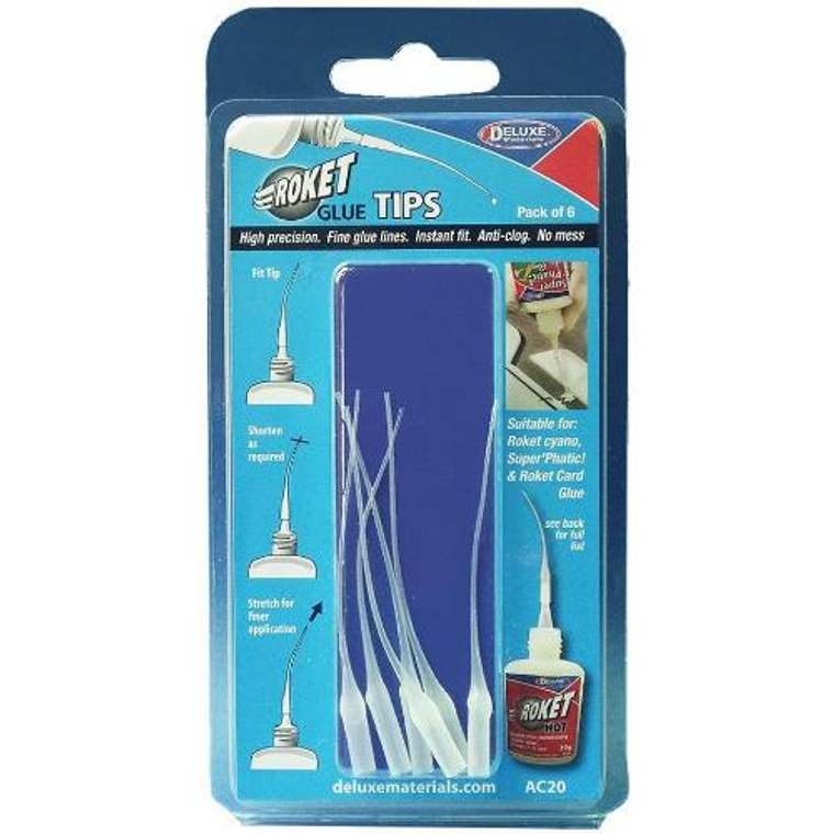  Deluxe Materials Roket Glue Tips - Pack of 6 