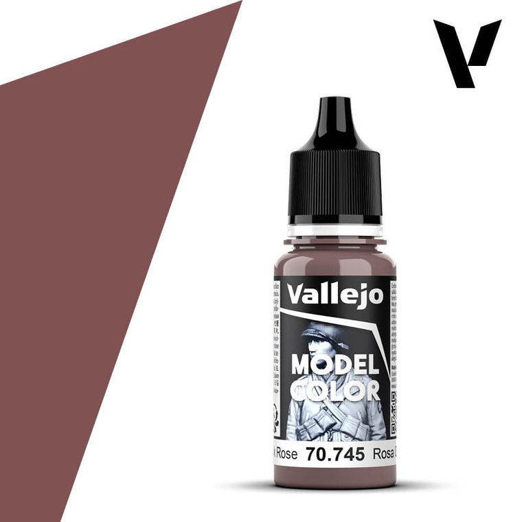  Vallejo Model Color 745 17ml Dark Rose Matt Acrylic 