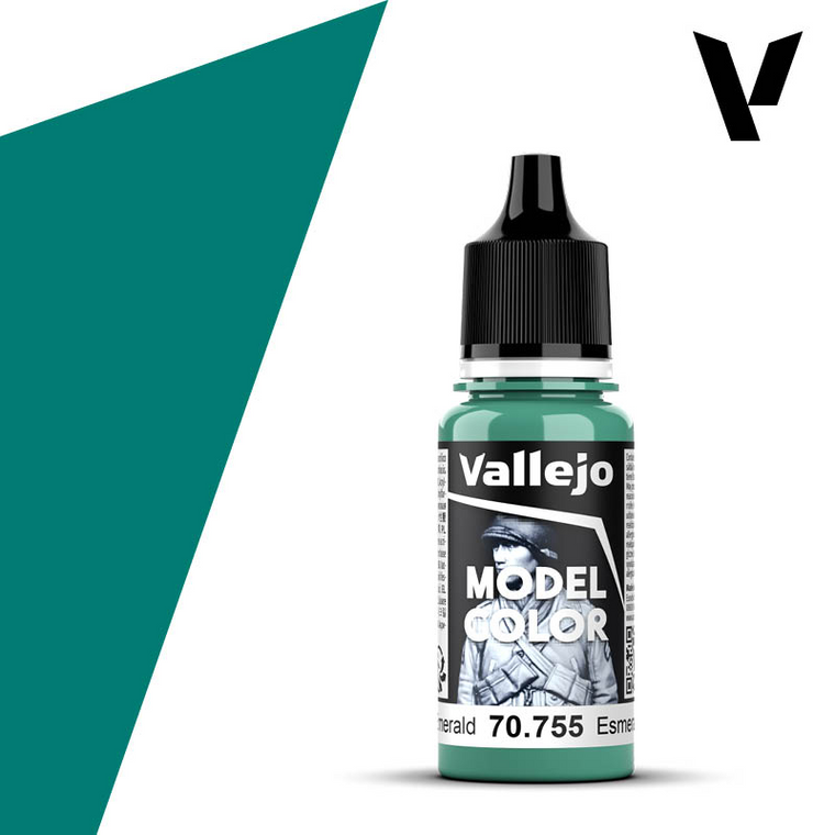  Vallejo Model Color 755 17ml Light Emerald Matt Acrylic 
