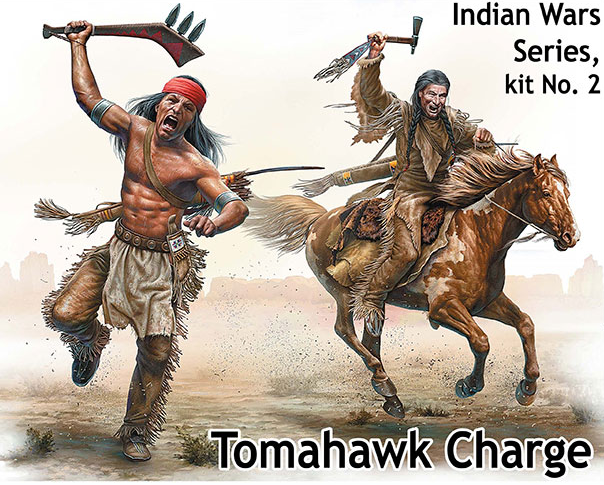  Master Box 1/35 Indian Wars Series Kit 2 - Tomahawk Charge 