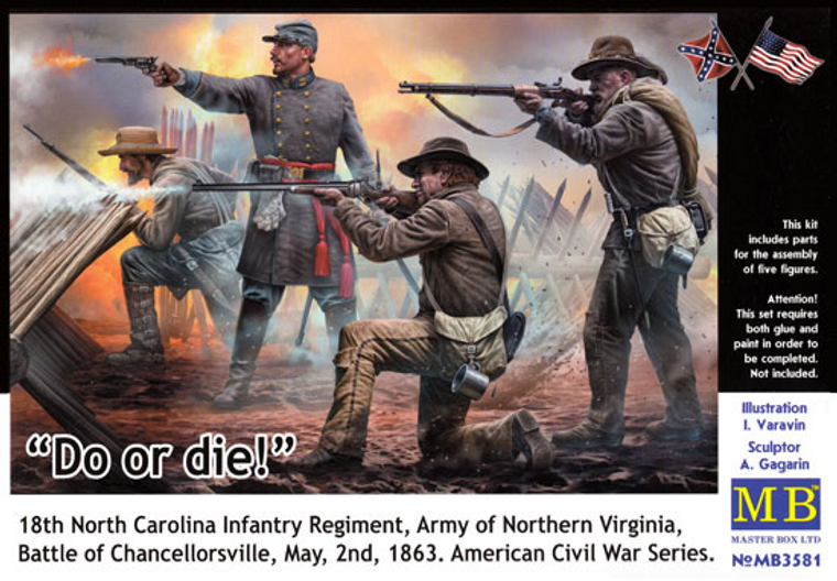  Master Box 1/35 American Civil War Series - Do or Die 
