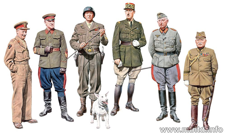  Master Box 1/35 Generals of WWII 