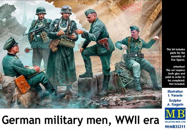  Master Box 1/35 WWII German Military Men 