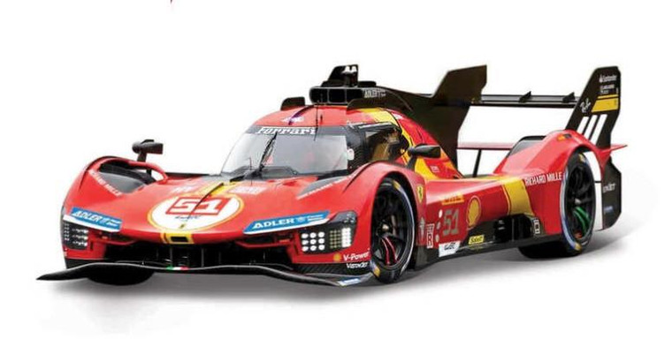  Burago 1/24 Ferrari Racing 499P Le Mans Hypercar Diecast Model 